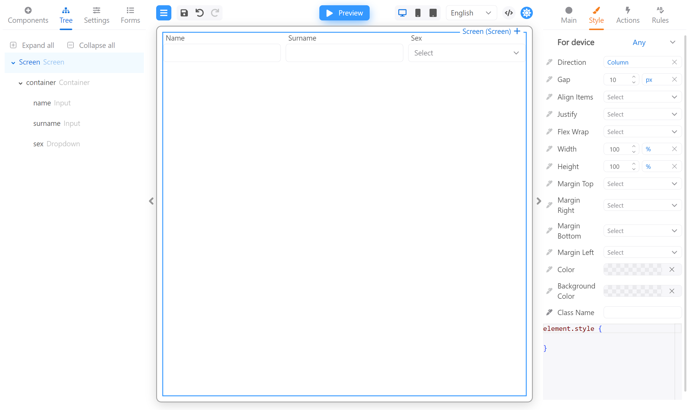 Adaptive layout 01
