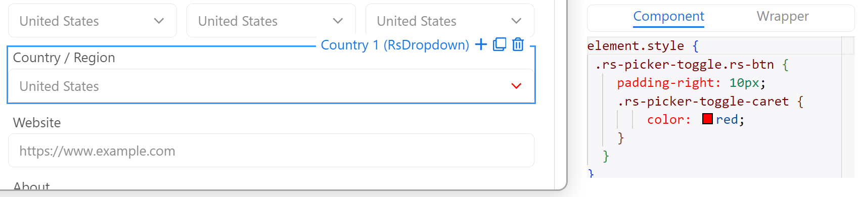 Component styling 09
