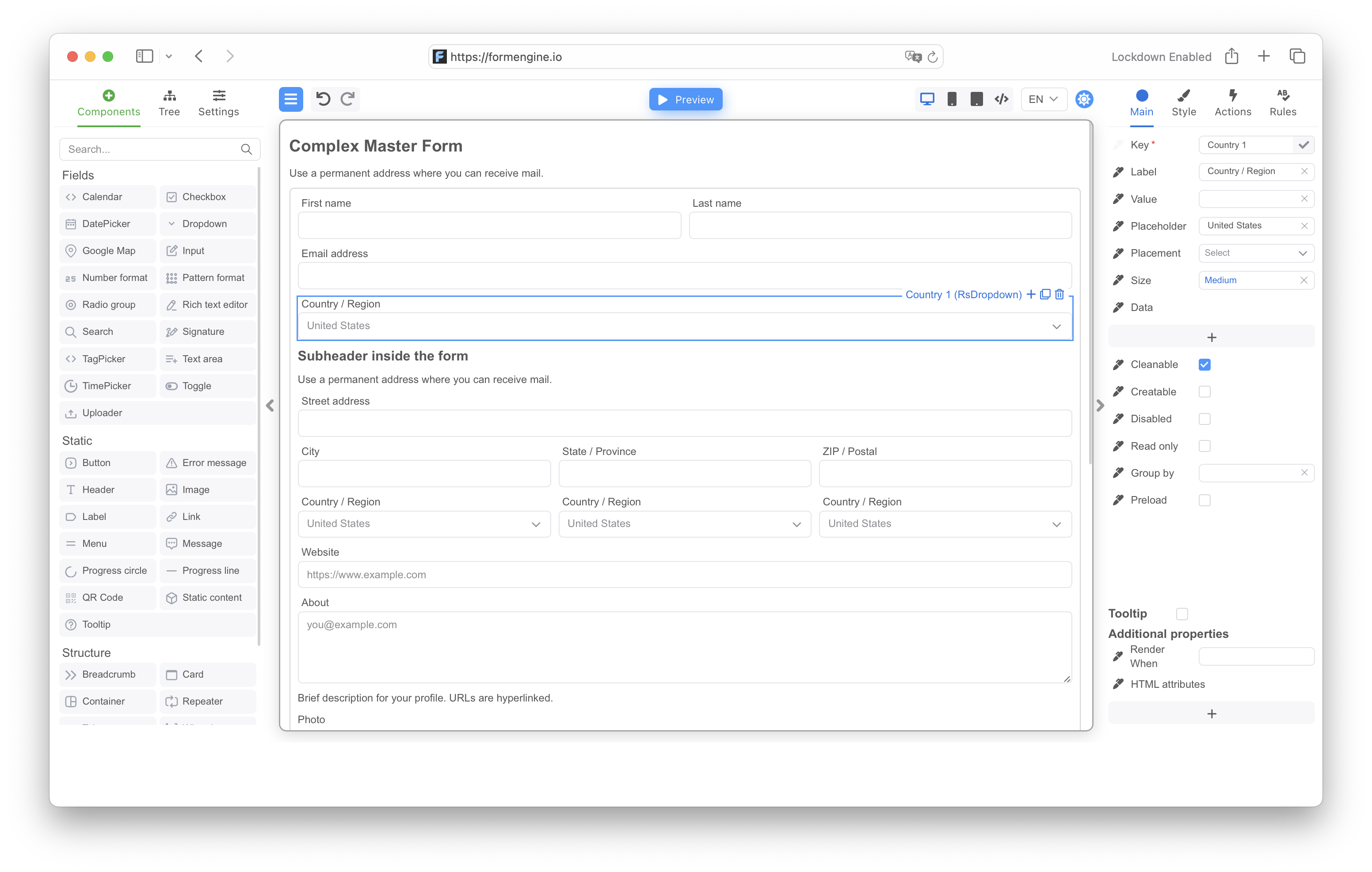 Drag and Drop React Form Builder