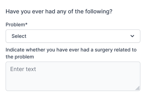Interactive form workflow