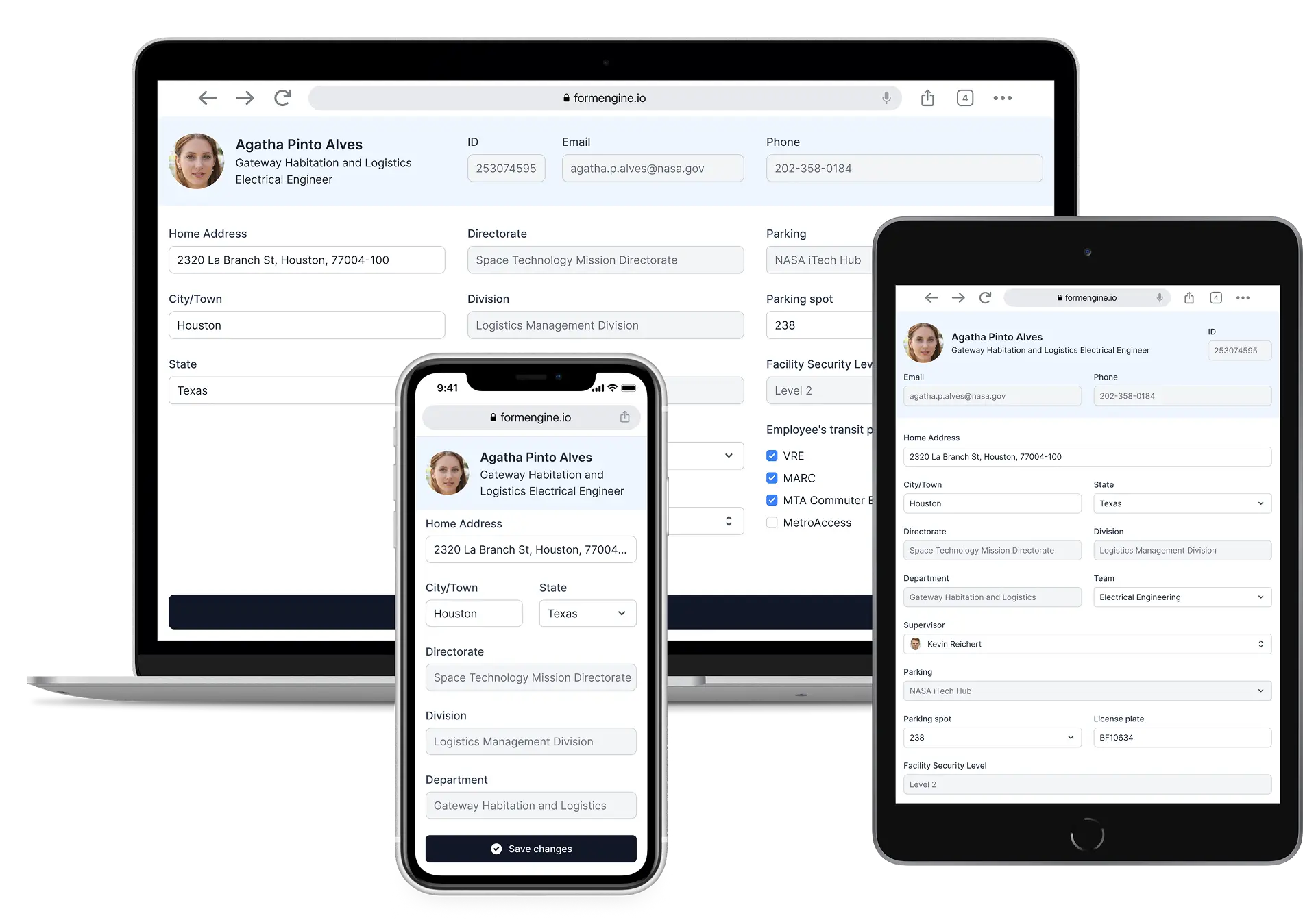 FormEngine visual form builder demo