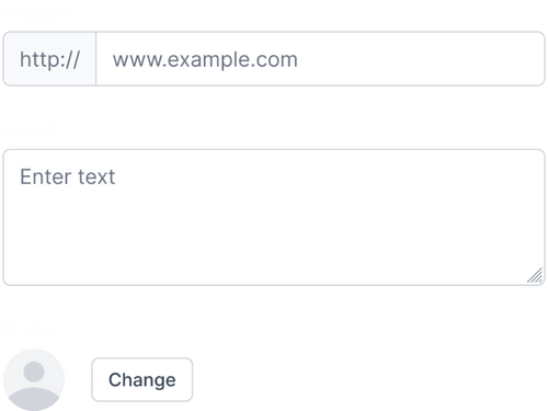 React components library - Input fields